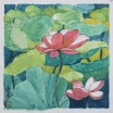 夏日荷池 - 馮漢榮 斗方中國畫