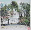 鰂魚涌公園 - 馮漢榮 斗方中國畫
